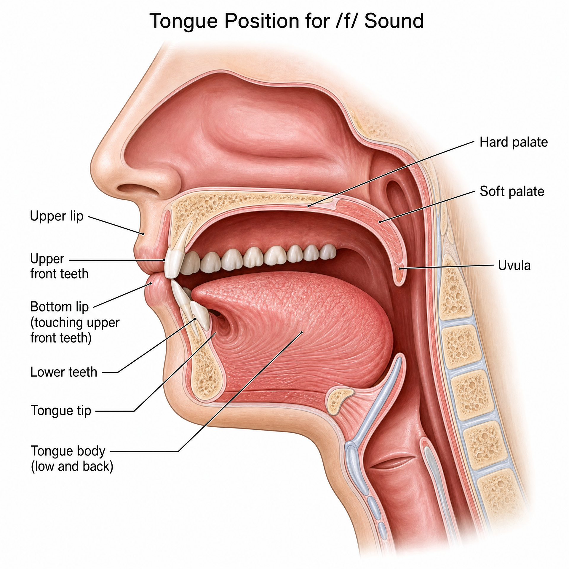 F Tongue Position